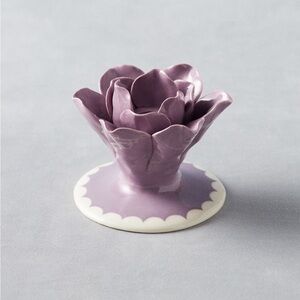 💜New Anthropologie Vaiselle taper candle holder lilac small